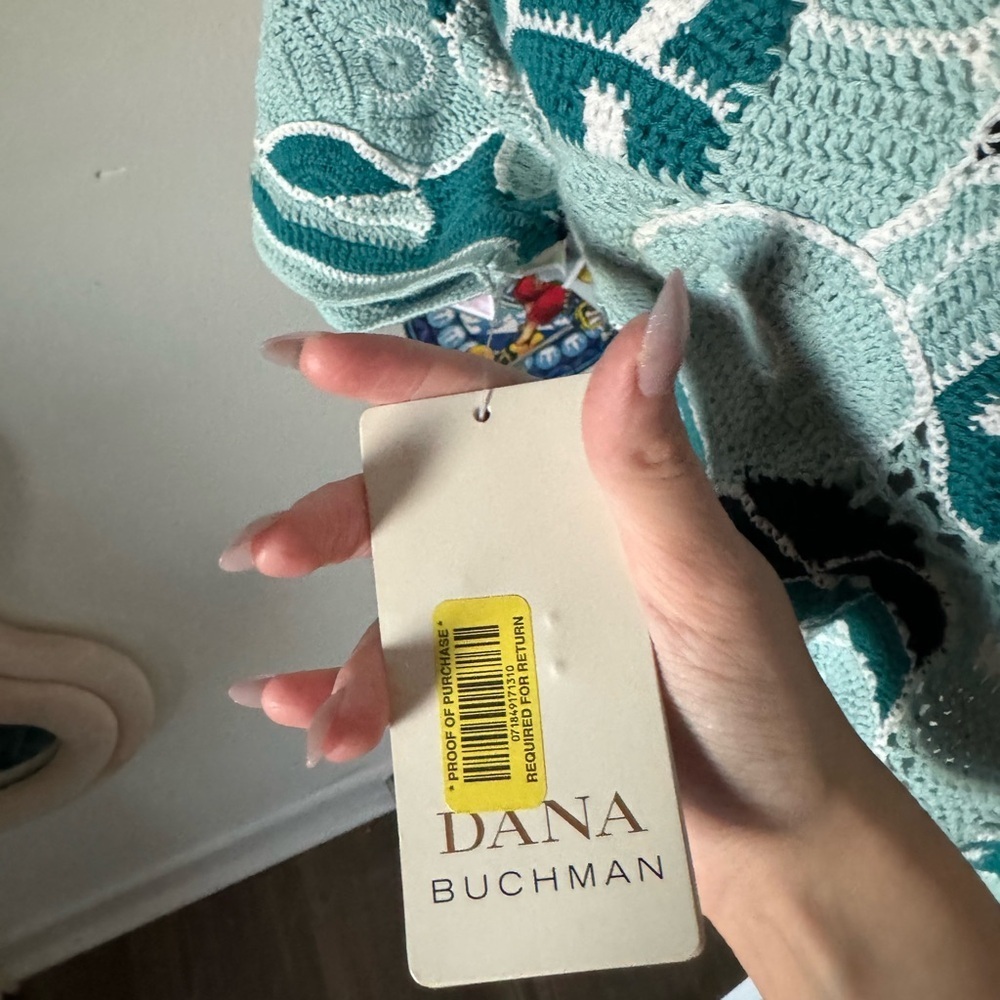 NWT Dana Buchman Coastal Crochet Top XL - Picture 4 of 5